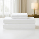 Queen Microfiber Sheet Set, 4-Piece, White