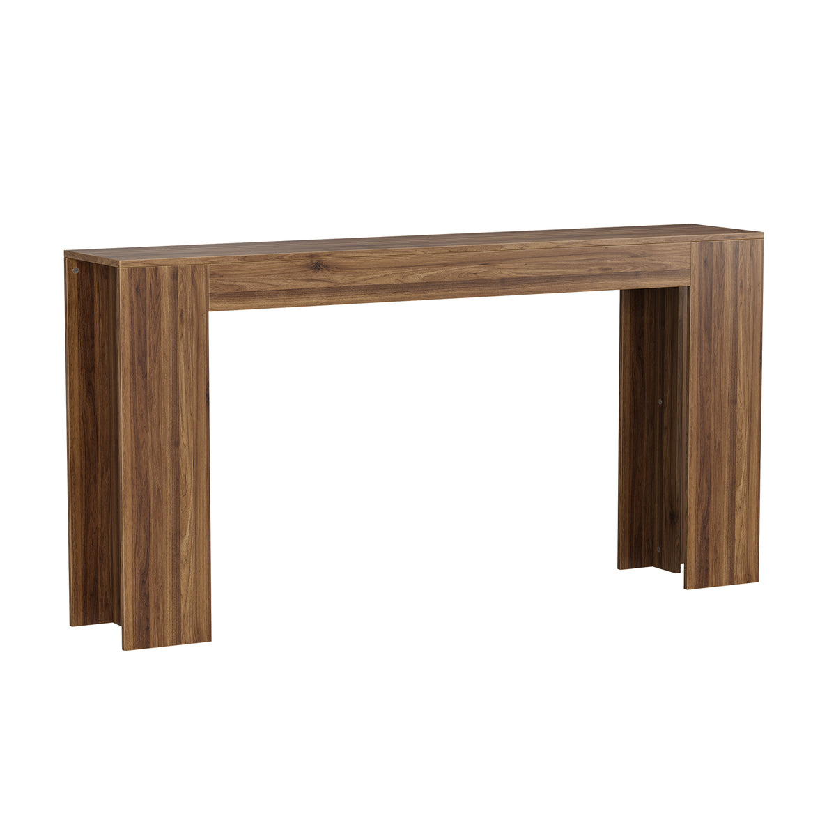 Engineered Wood Console Table Walnut