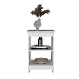 3-Tier End Table - Open Storage Shelves - 15.7"W x 23.8"H