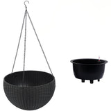 13.4" Self-Watering Hanging Planter with Water Indicator, 2-Pack