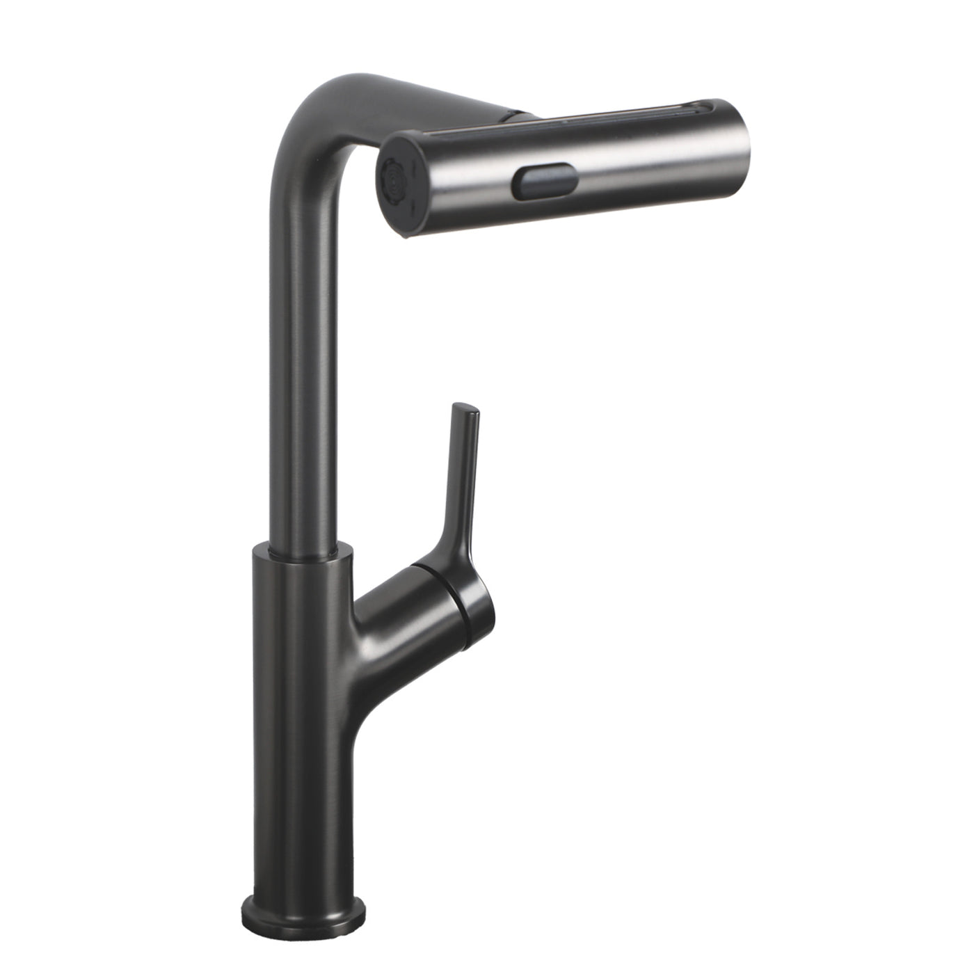 360° Pull-Down Kitchen Faucet 4 Spray Modes Gunmetal Black