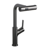 360° Pull-Down Kitchen Faucet 4 Spray Modes Gunmetal Black