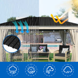 Metal Roof Panel Length 72.8IN Galvanized Roof Panels 15 PCS Waterproof Heavy