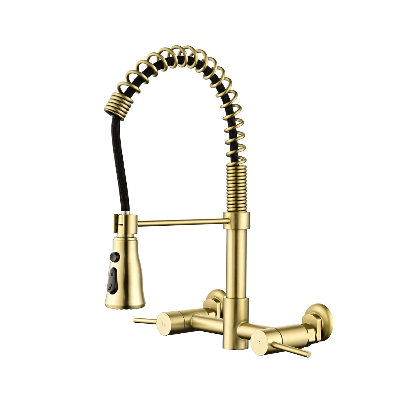 Wall Mounted Bridge Kitchen Faucet 3 Function