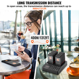 Restaurant Pager System, Wireless 400m Long Range Lineup Waiting Queue Signal