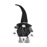 Set of 2, 6x4x20' Fabric Black Gnome with 'Boo' Banner, for Halloween Decor