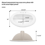 20.3 Inch Drop In Bathroom Sink White Porcelain 20.3x18 inch Ceramic Vitreous Ab