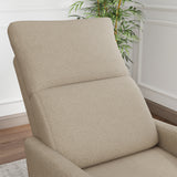 Velvet Recliner Swivel Power Brown