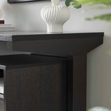 Home Office Desk with Mobile File Cabinet - Red Cocoa - Modesty Panel