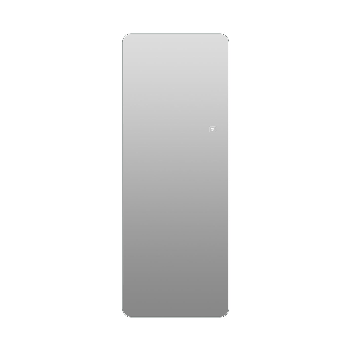 63" x 24" LED Backlit Wall Mirror Dimmable Silver