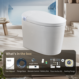 Tankless Smart Toilet With Bidet Built In, One-piece, Auto Flush