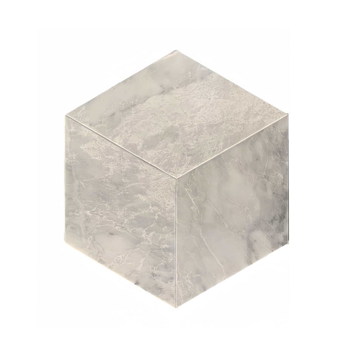 Hexagon Carrara Gray Polished Marble Tile 12 pcs Box