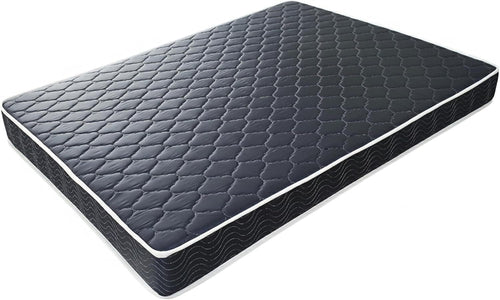 6-Inch Full Size Waterproof Foam Mattress Navy Blue Quilted