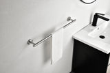 Stainless Steel Bathroom Towel Rack Set Wall Mount 6 Piece