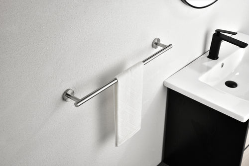 Stainless Steel Bathroom Towel Rack Set Wall Mount 6 Piece