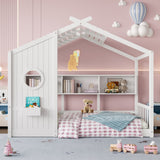 Twin Wood Platform Bed White