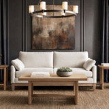 47" Coffee Table Antique Natural Brown Reclaimed Pine Wood