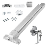 Carbon Steel Panic Bar Exit Door Lock with Lever and Keys