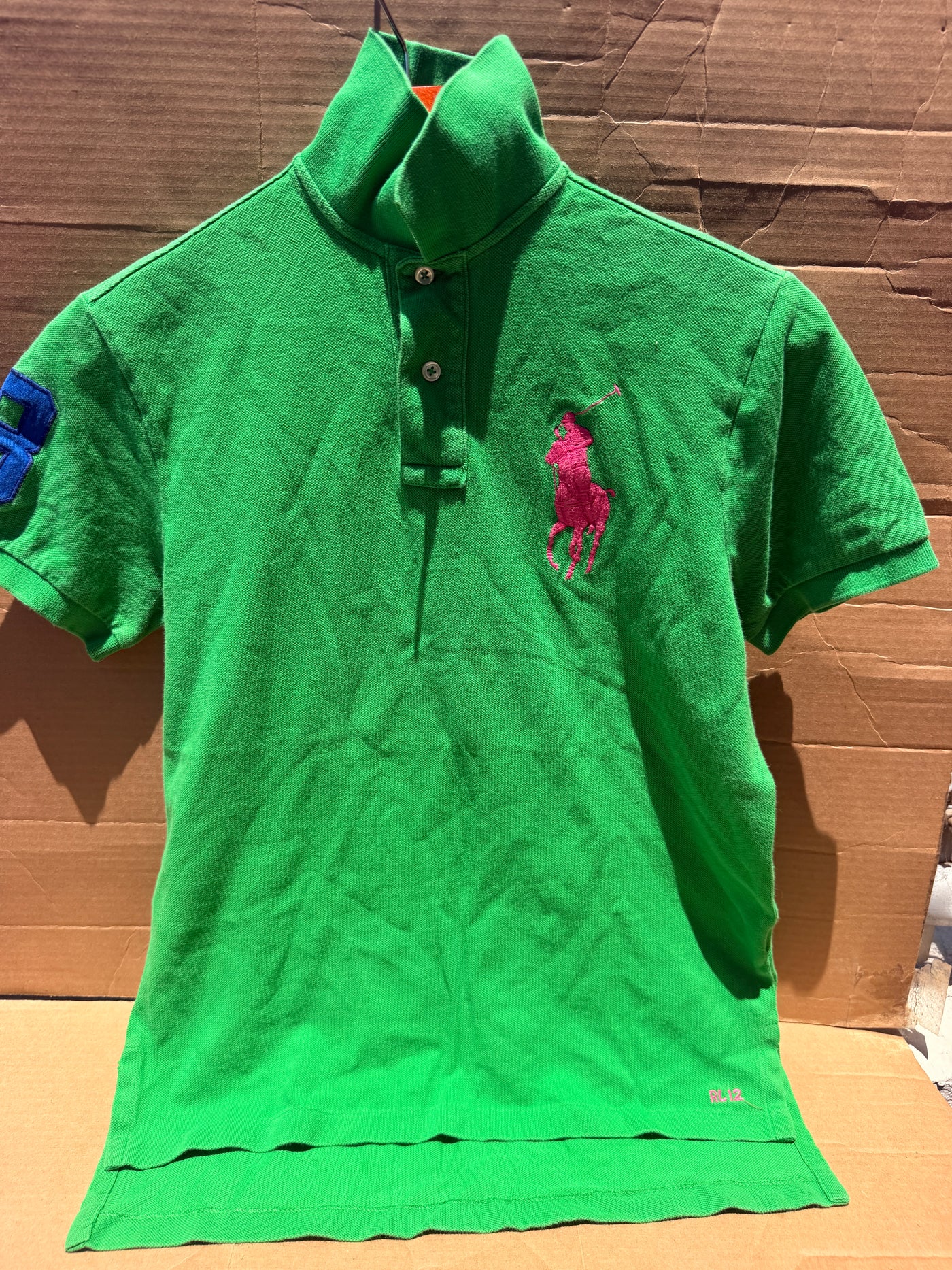 Polo Ralph Lauren Big Pony Custom Fit Polo Shirt - Kelly Green - Size S