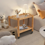 Rubberwood Nightstand Natural