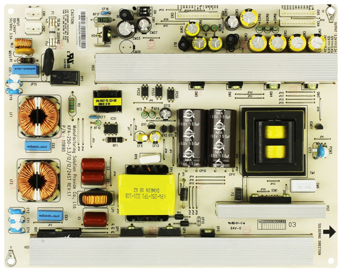 Solution Provide Co KPA-250-3.3 12 12 24ST Power Supply