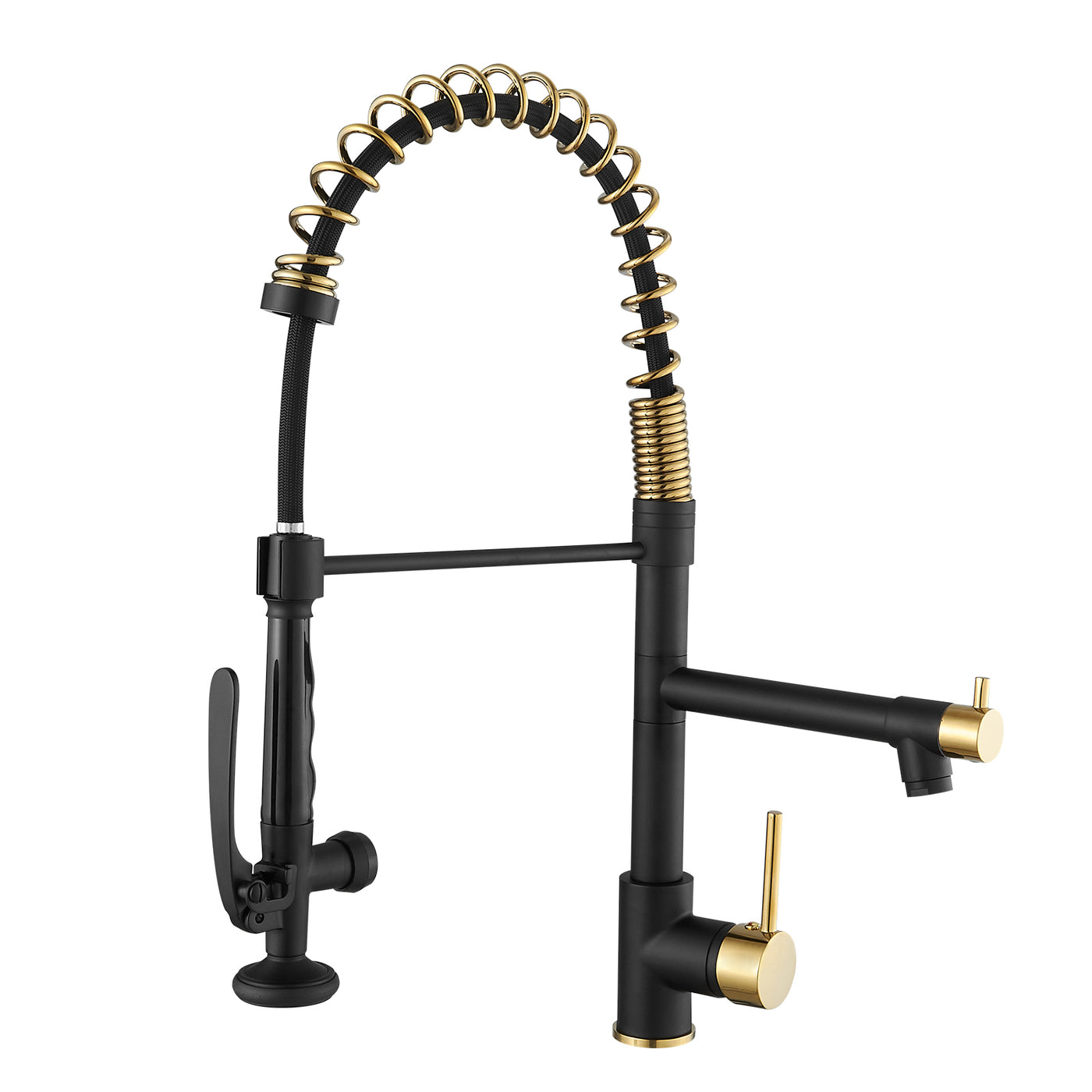 Commercial Kitchen Faucet Single Handle Pull Down Sprayer
