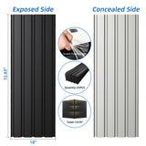 Metal Roof Panel Length 72.8IN Galvanized Roof Panels 25 PCS Waterproof Heavy