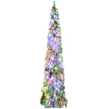 HOMCOM 7ft Tall Prelit Pencil Artificial Christmas Tree Holiday Décor with 534 S