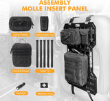 17515 Rigid Molle Panels For Vehicles Truck Mount Rack Panel Tactical Seat Back