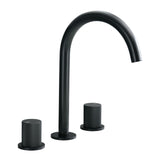 Matte Black 8" Widespread Two Handle Bathroom Faucet