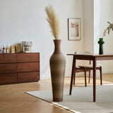 Hand-Woven PVC Rattan Floor Vase, 39.3 Inch Tall Decorative Vase