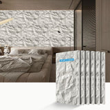 3D Faux Stone Wall Panels, 6 PCS PU Wainscoting Panel for Interior Wall Decor