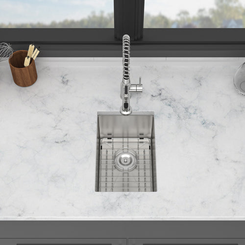 12 Inch Undermount Sink - 12" x 18" x 8" Undermount Stainless Steel Kitchen