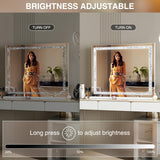 Vanity Mirror with Lights 31.5" x 22.8" Makeup Mirror