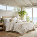 6-Piece King Cotton Jacquard Oversized Comforter Set