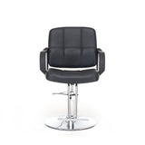 Barber Chair for Hair Stylist- 360° Swivel, Adjustable Height