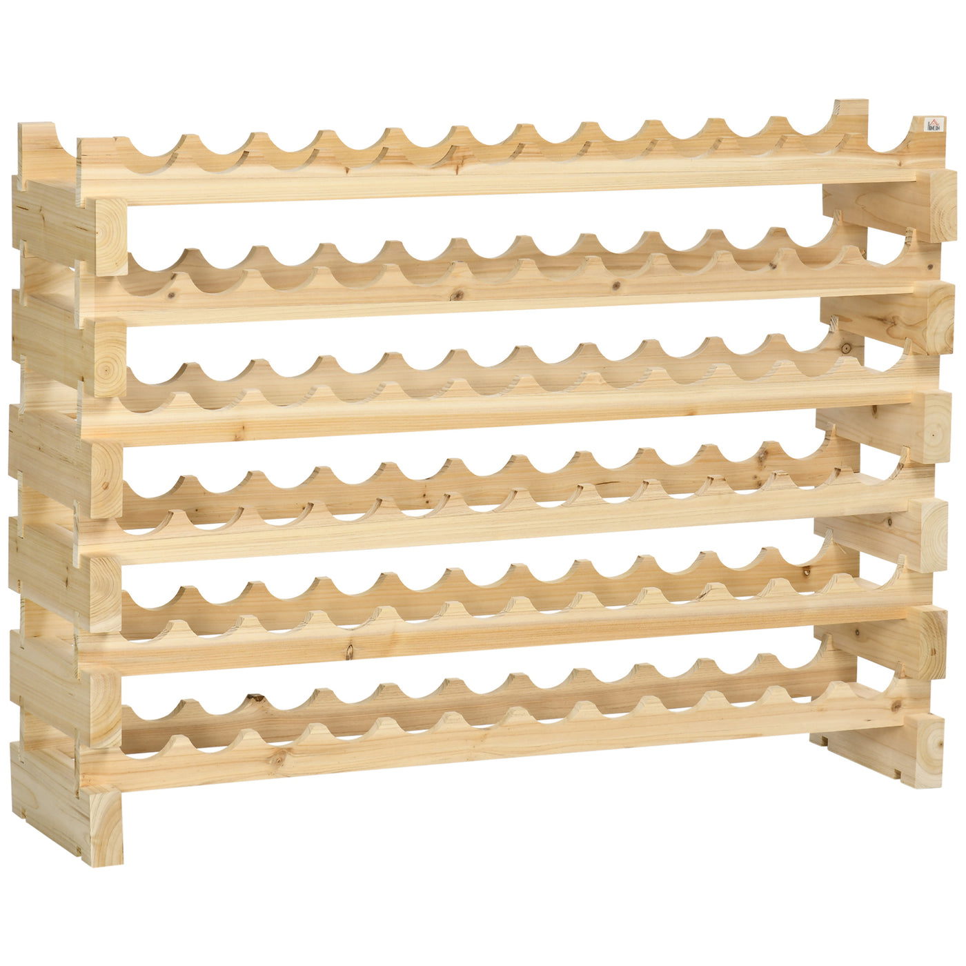 72-Bottle Stackable Wine Rack Storage Cabinet