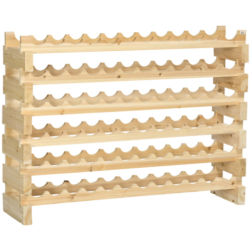 72-Bottle Stackable Wine Rack Storage Cabinet