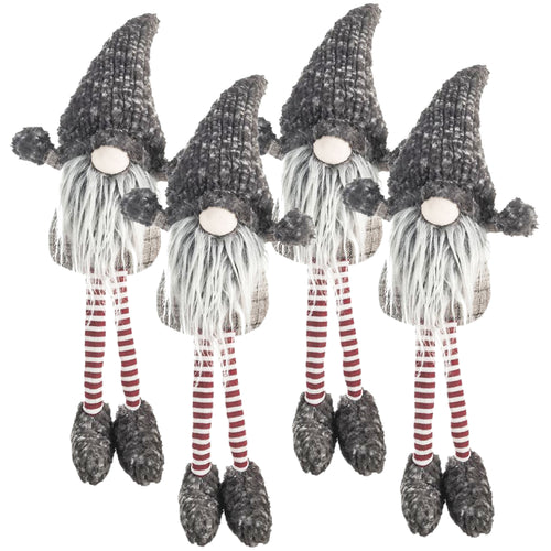 Christmas Gnomes Decorations, 4-Piece Holiday Table Ornaments