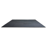 0.56 Inch Thick Gym Floor Mats, 25 Tiles Rubber Top with EVA Foam