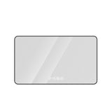 Black Frame Wall Mirror 29x39 Rounded Corners LED Light Defog