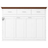 White Twin Size Murphy Bed with 3 Drawers, LVL + MDF Frame, 85.6''L x 15.1''W x 60.5''H