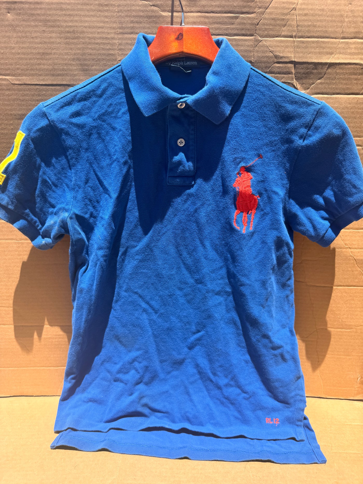 Polo Ralph Lauren Big Pony Custom Fit Polo Shirt - Royal Blue - Size S