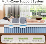 14" King Firm Hybrid Mattress Gel Memory Foam Pocket Springs