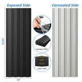 Metal Roof Panel Length 72.8IN Galvanized Roof Panels 15 PCS Waterproof Heavy