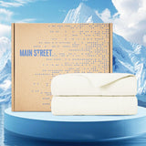 Cooling Comforter 60x90" - Nylon-Spandex, Ivory, Wave Quilting