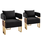 Velvet Sofa Black