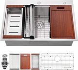 33 x 22 Drop In Stainless Steel Workstation Sink