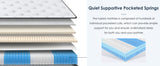 King Size 10" Hybrid Pocketed Innerspring Mattress Medium Firm