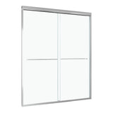 (NEW) 56"-60"W*72" H Semi-Frameless Double Sliding Shower Door